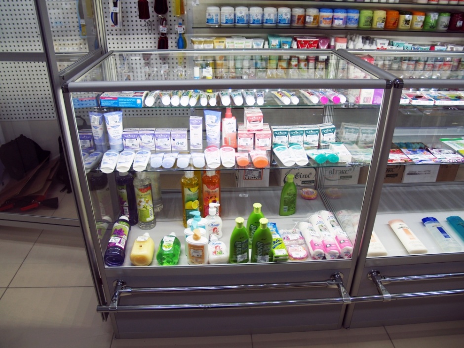 ПОДСВЕТКА ВИТРИНЫ, МАГАЗИН БЕЛОРУССКАЯ КОСМЕТИКА