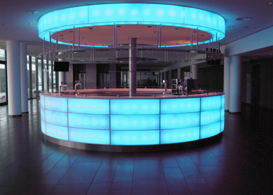 НСК «ОЛИМПИЙСКИЙ»  ПОДСВЕТКА  10  БАРОВ VIP-ЗОНЫ