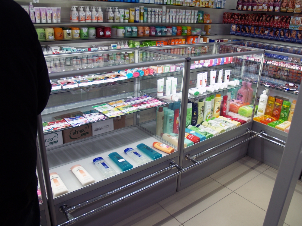 Освещение витрин